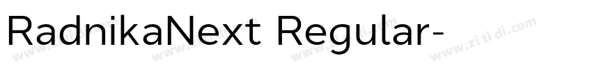 RadnikaNext Regular字体转换